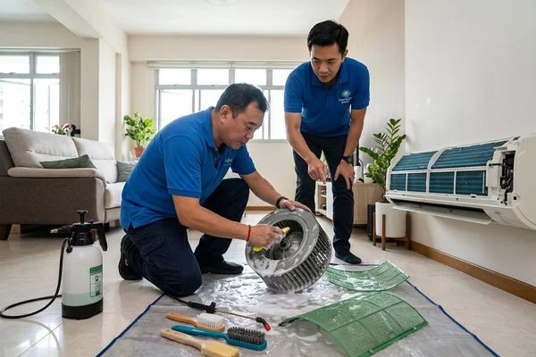 Fujitsu aircon servicing image 3