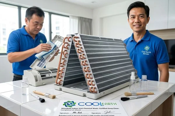 Mitsubishi aircon servicing image 3