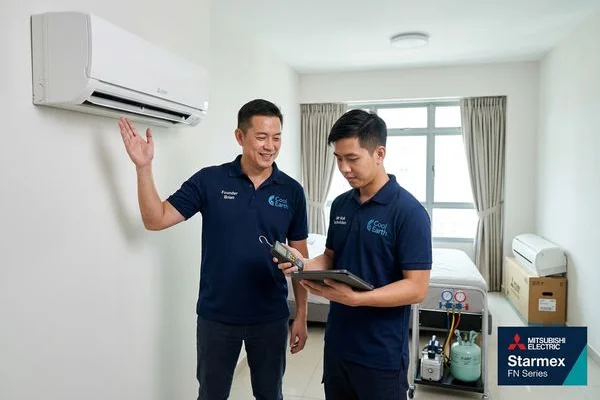 Mitsubishi aircon servicing image 1