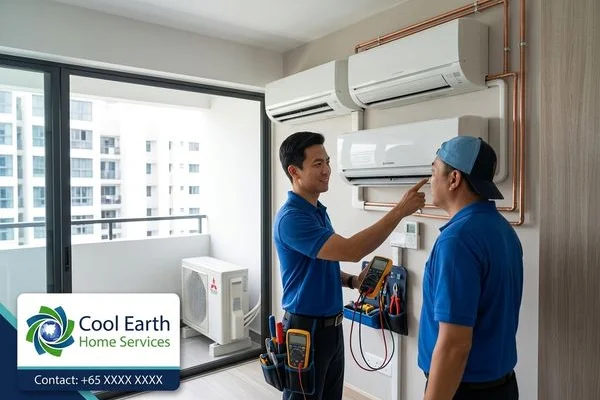 Mitsubishi aircon servicing image 4