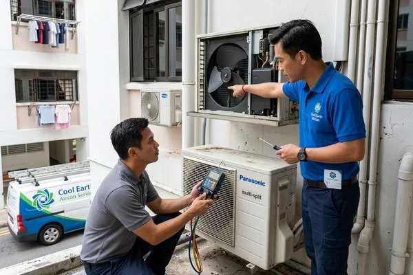Panasonic aircon servicing image 3