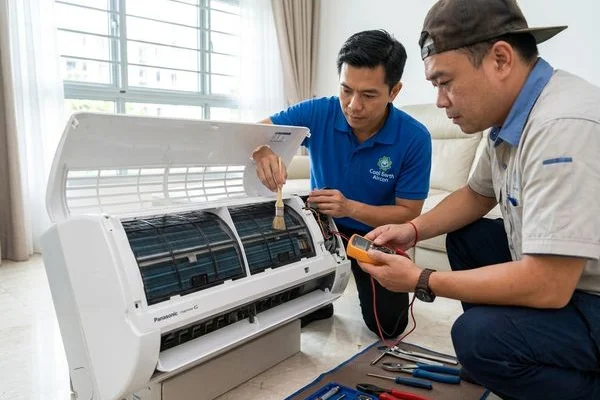 Panasonic aircon servicing image 1