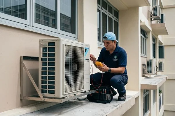 Daikin aircon servicing image 2