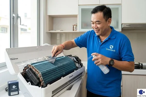 Panasonic aircon servicing image 2